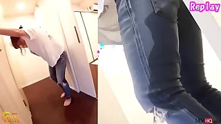 Japanese Pee Desperation and Jeans Wetting