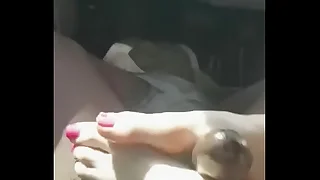 Noelles Fiery Pink Footjob &num;TBT edition